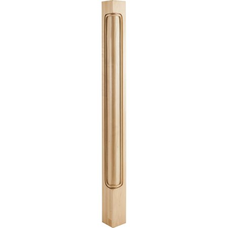 HARDWARE RESOURCES 2-3/4" Wx2-3/4"Dx35-1/2"H Hard Maple Beaded Corner Post CP-3MP